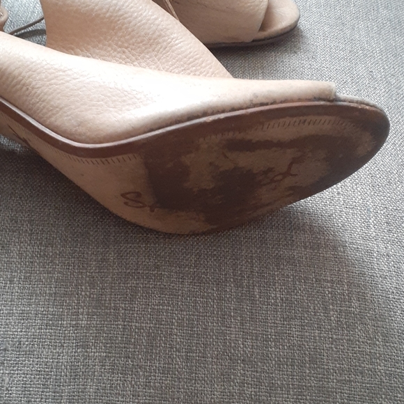 Splendid leather tan open toe heel size 8M - Picture 8 of 16